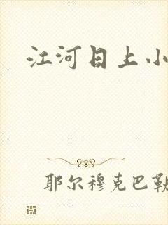 江河日上小说封面