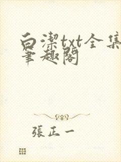 白洁txt全集笔趣阁