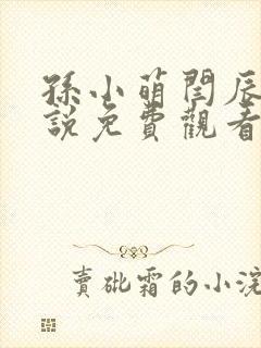 孙小萌闫辰的小说免费观看