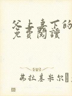 父上妻下的小说免费阅读