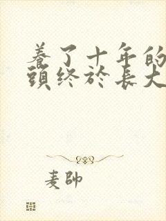 养了十年的小丫头终于长大了