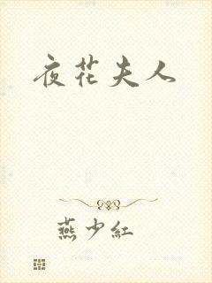 夜花夫人封面
