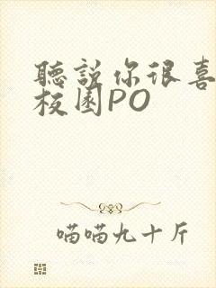 听说你很喜欢我校园PO