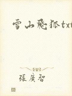 雪山飞狐txt