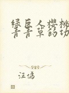 绿巨人樱桃荔枝青青草的功效