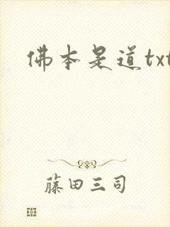 佛本是道txt封面