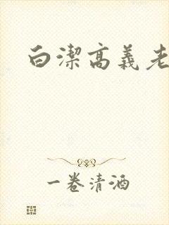 白洁高义老七封面