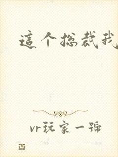 这个总裁我要了