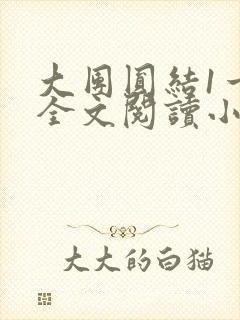 大团圆结1一6全文阅读小说于兜兜