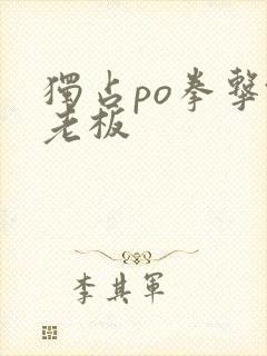 独占po拳击馆老板