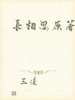 长相思原著小说封面