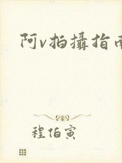 阿v拍摄指南