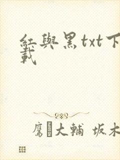 红与黑txt下载