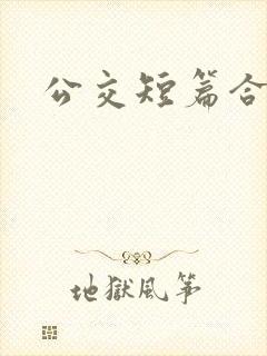 公交短篇合集封面