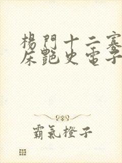 杨门十二寡妇肉床艳史电子书