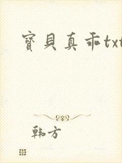 宝贝真乖txt封面