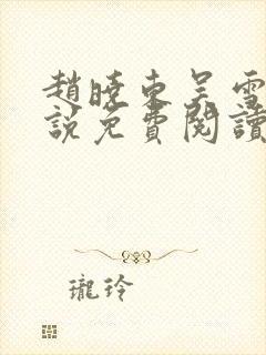 赵晓东吴雪晴小说免费阅读封面