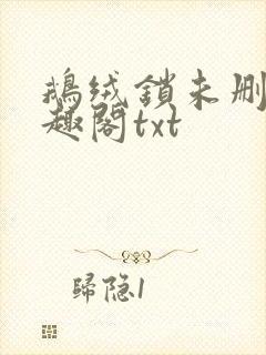 鹅绒锁未删除笔趣阁txt