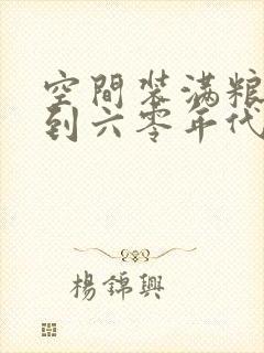 空间装满粮食回到六零年代