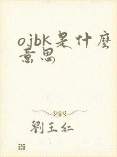 ojbk是什么意思封面