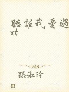 听说我爱过你txt