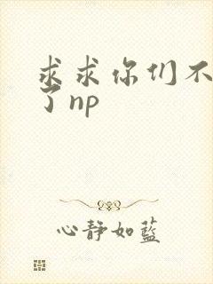 求求你们不要做了np