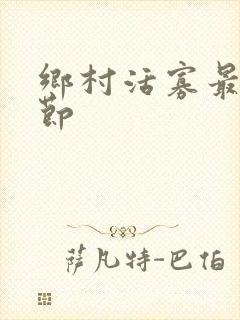 乡村活寡最新章节