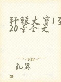 轩辕大宝1至720章全文封面