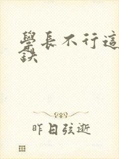 学长不行这是地铁封面