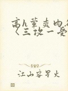 高h荤爽肉欲文〈三攻一受
