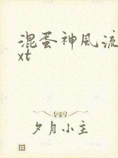 混蛋神风流史txt