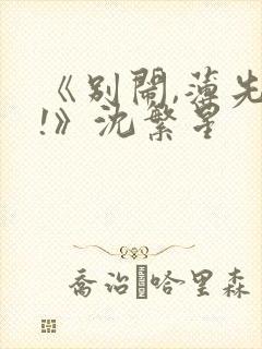 《别闹,薄先生!》沈繁星