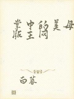 掌中的美母第一版主网封面