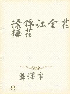 徐锦江金花瓶楷梅花