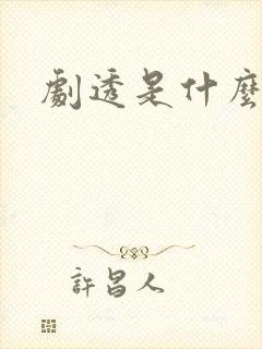 剧透是什么意思