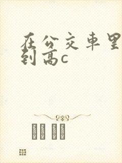 在公交车里c弄到高c