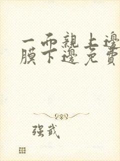 一面亲上边一面膜下边免费阅读