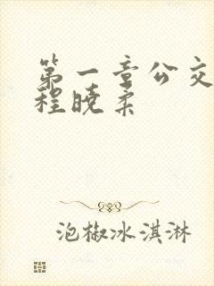 第一章公交激战程晓柔