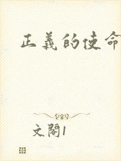 正义的使命小说