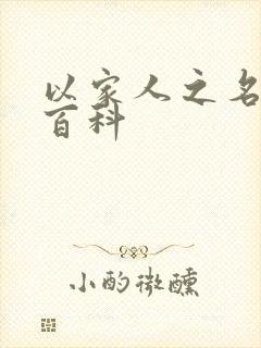 以家人之名百度百科