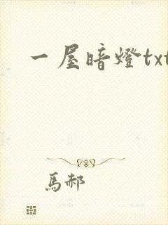 一屋暗灯txt封面