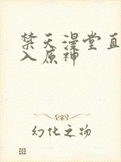 禁天漫堂直接进入原神封面