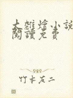 大杂烩小说全集阅读免费封面