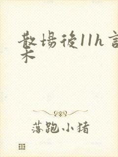 散场后11h言禾