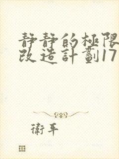 静静的极限自我改造计划17封面