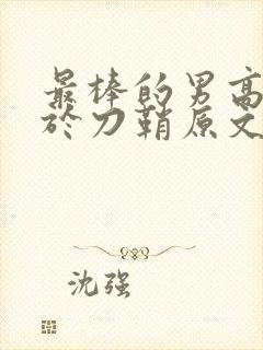 最棒的男高中生于刀鞘原文阅读