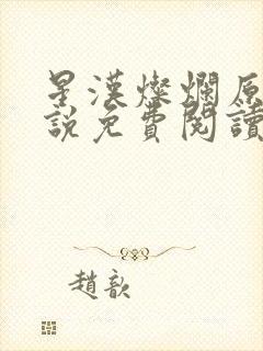 星汉灿烂原著小说免费阅读