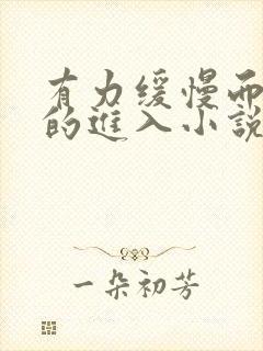 有力缓慢而坚定的进入小说