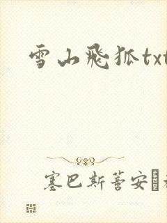 雪山飞狐txt