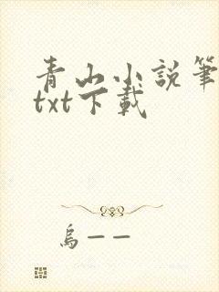 青山小说笔趣阁txt下载